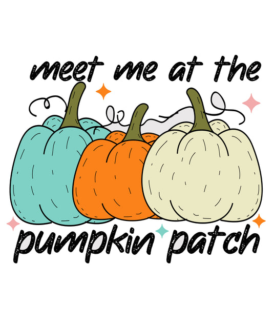 Order Online | 3 Pumpkins Meet Me at the Pumpkin Patch Ready to Press DTF Heat Transfers