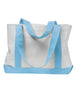 Liberty Bags P & O Cruiser Tote WHITE LT BLUE