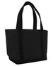 Liberty Bags Windward Large Cotton Canvas Classic Resort Tote BLACK BLACK