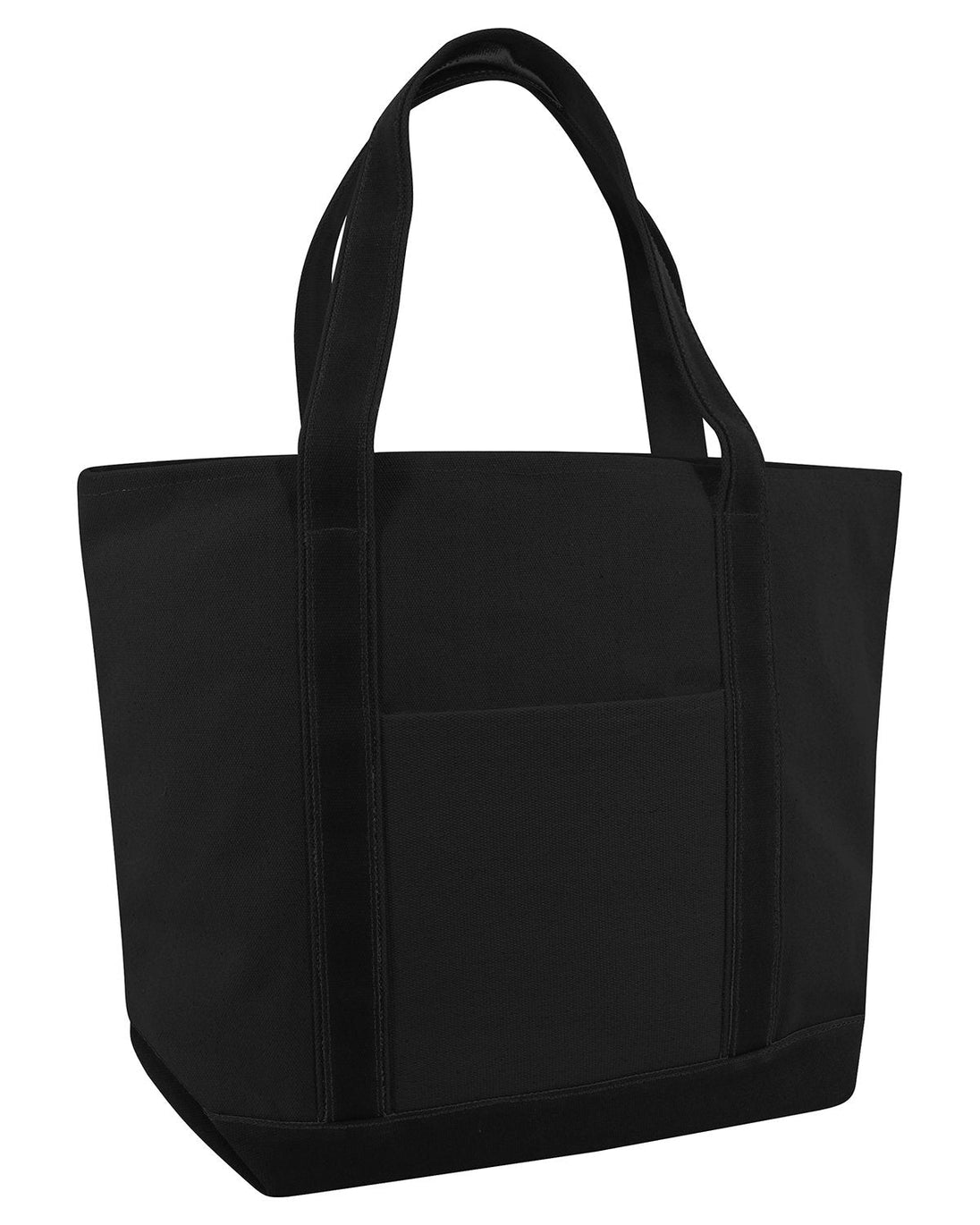 Liberty Bags Carmel Classic XL Cotton Canvas Resort Tote BLACK BLACK