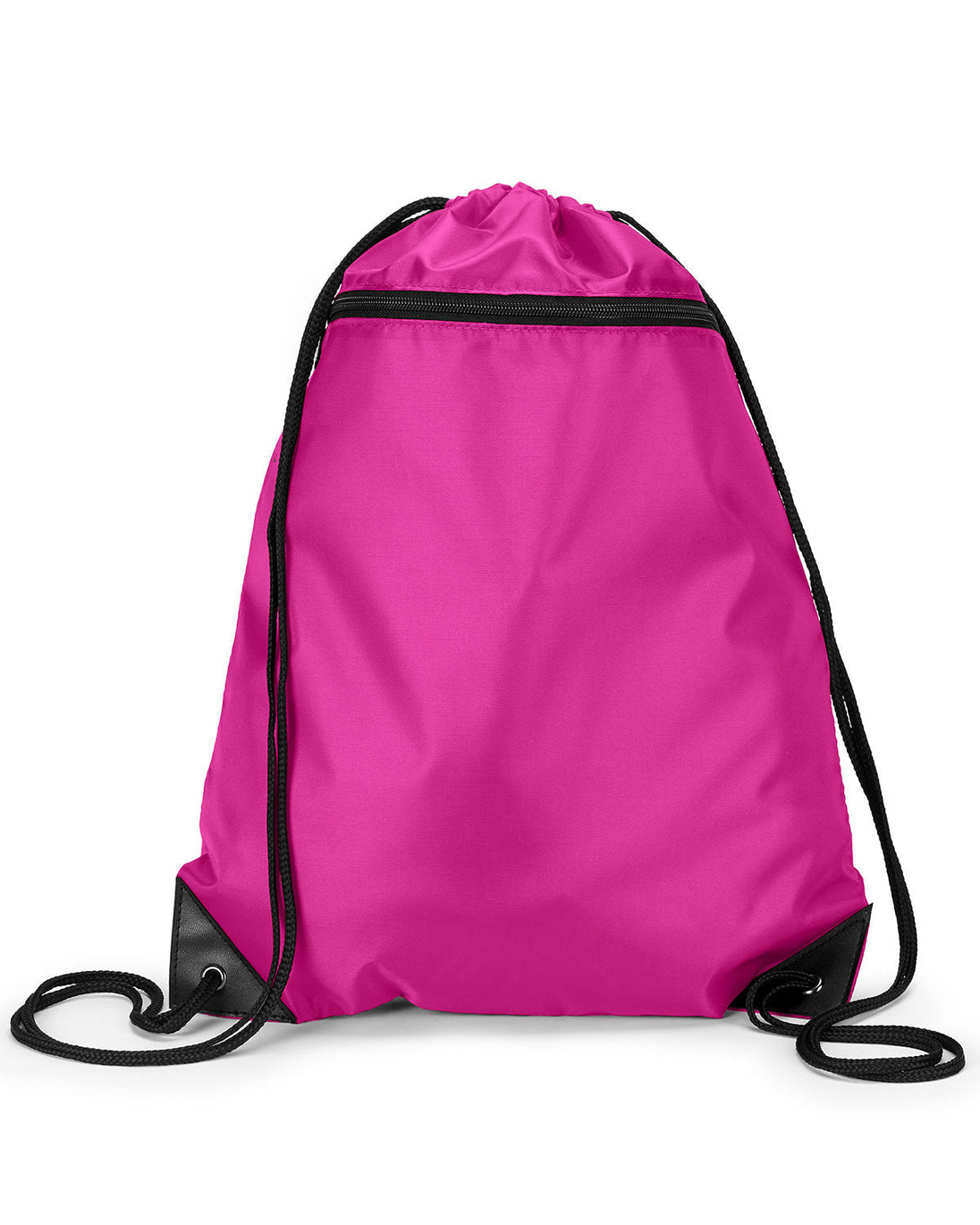 Liberty Bags Zipper Drawstring Backpac HOT PINK