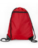 Liberty Bags Zipper Drawstring Backpac RED