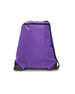 Liberty Bags Zipper Drawstring Backpac PURPLE