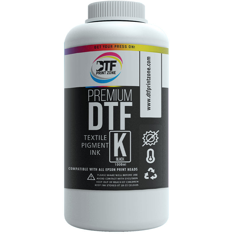 Premium CMYK DTF Ink - 1 liter Black