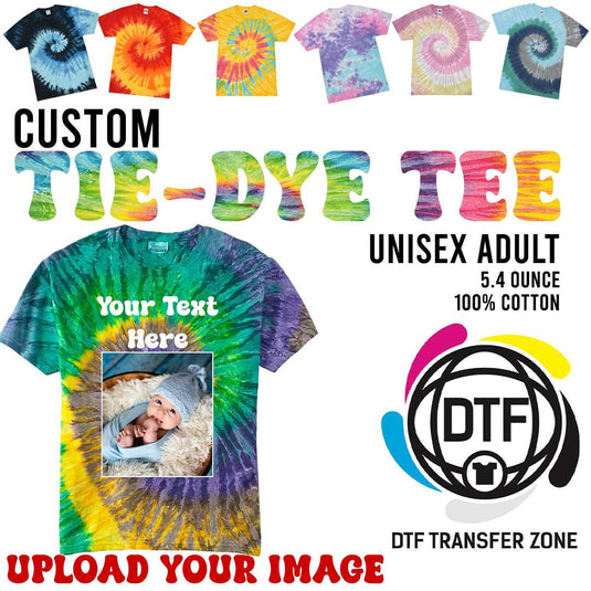 Custom Tie Dye Shirt, Custom Shirt, Personalized Tie Dye Shirt, Custom Tie-Dye Tee, Custom Tee, Custom Tie Dye