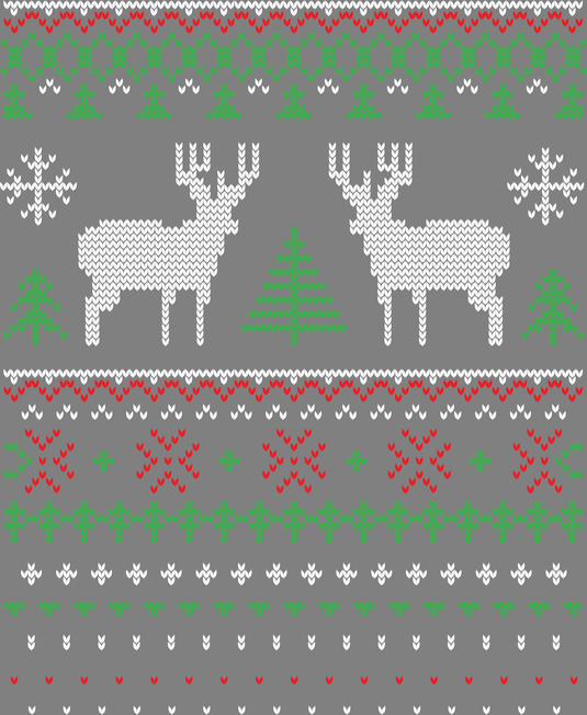 Deer Ornament Ugly Christmas Sweater Party Ready to Press DTF Heat Transfers