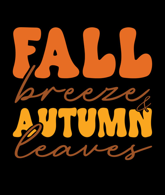 Fall Breeze and Autumn Leaves- Ready to Press DTF Heat Transfers