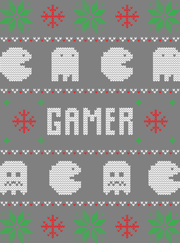 Gamer Ugly Christmas Sweater Party  Ready to Press DTF Heat Transfers