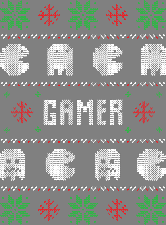 Gamer Ugly Christmas Sweater Party  Ready to Press DTF Heat Transfers