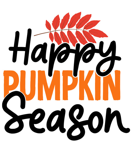 Happy Pumpkin Season-01- Ready to Press DTF Heat Transfers