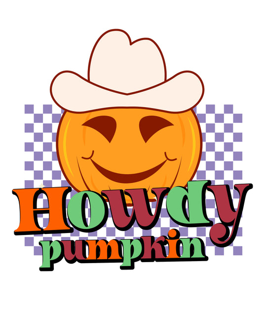 Howdy Pumpkin Ready to Press DTF Heat Transfers