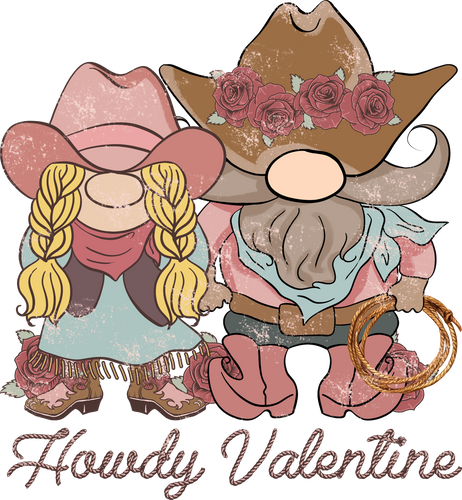 Howdy Valentine Ready To Press DTF Transfer