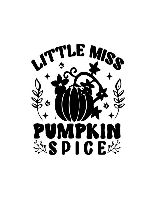 Little Miss Pumpkin Spice  Ready to Press DTF Heat Transfers