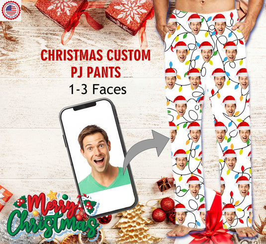 Custom Face Pajama Pants Select Pattern