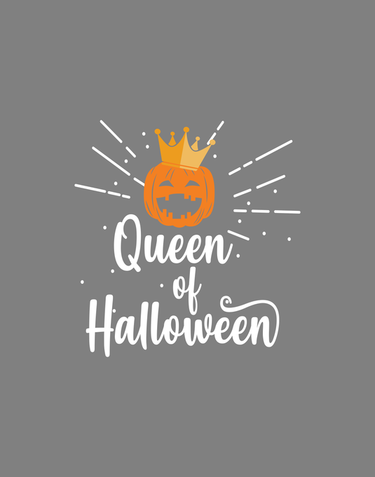 Queen of halloween Ready to Press DTF Heat Transfers