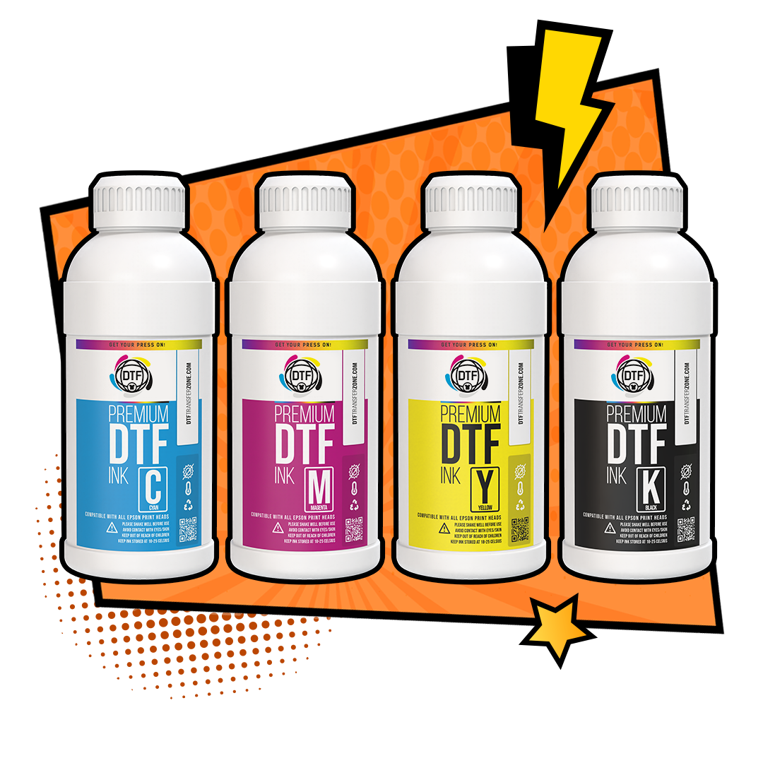 Premium CMYK DTF Ink - 1 liter