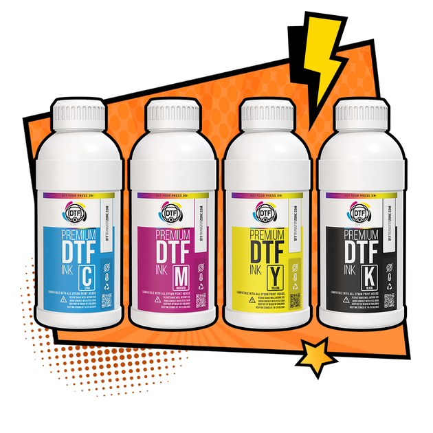 Premium CMYK DTF Ink - 1 liter