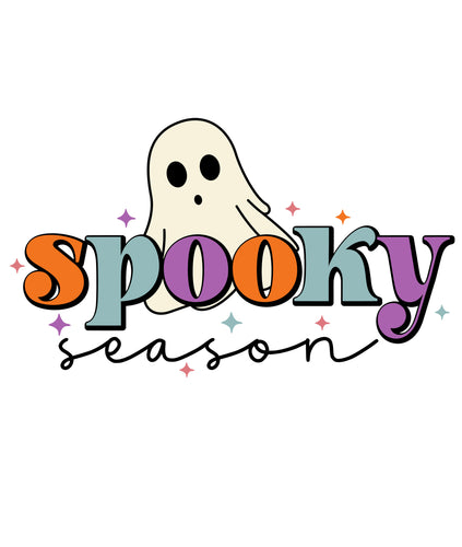 Spooky Season Ghost Ready to Press DTF Heat Transfers
