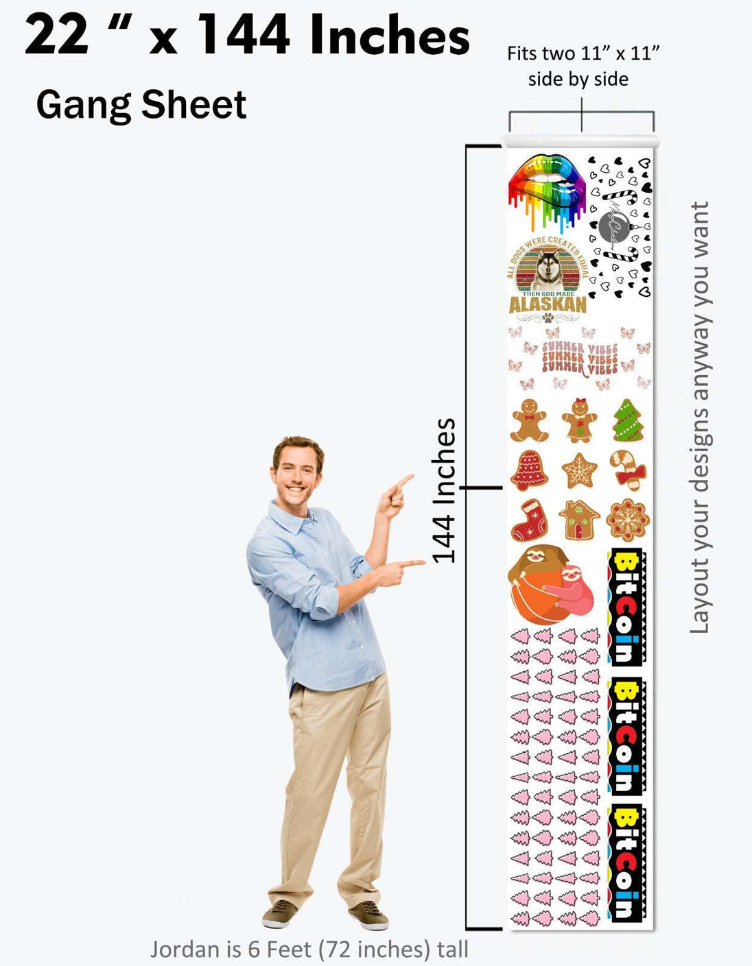 DTF Gang Sheet Builder - Multiple Sizes