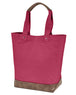 Authentic Pigment Canvas Resort Tote CHILI BROWN