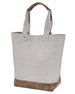 Authentic Pigment Canvas Resort Tote CONCRETE BROWN