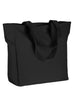 BAGedge Polyester Zip Tote BLACK