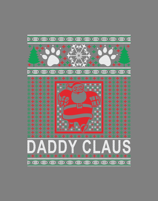 Daddy Santa Claus Ugly Sweater Party Ready to Press DTF Heat Transfers