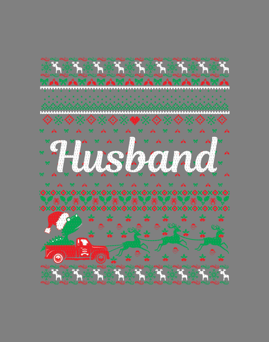 Husband Christmas Ugly Sweater Party  Ready to Press DTF Heat Transfers