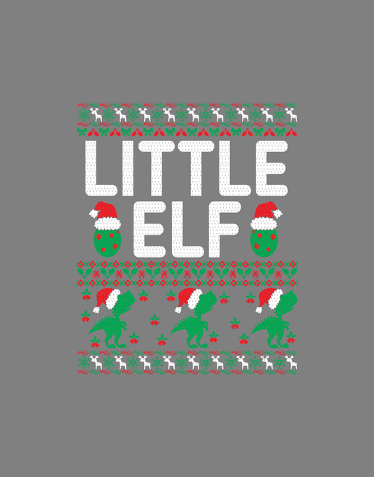 Little Elf Christmas  Ready to Press DTF Heat Transfers