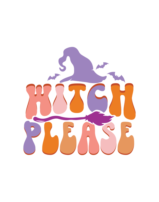 Witch Please Hat Ready to Press DTF Heat Transfers
